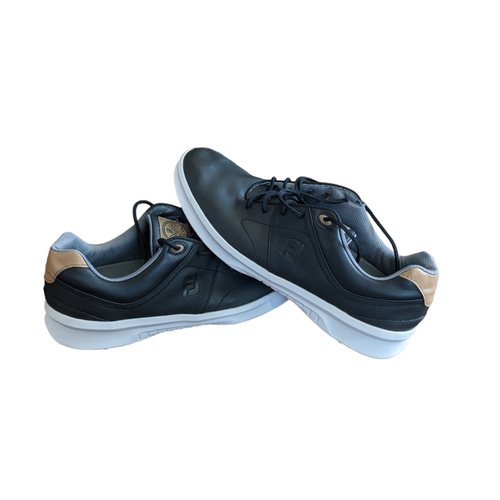 Used Men's Size Men's 10.5 (W 11.5) FootJoy Contour Mens Waterproof Golf Shoes 54180 Black  Medium