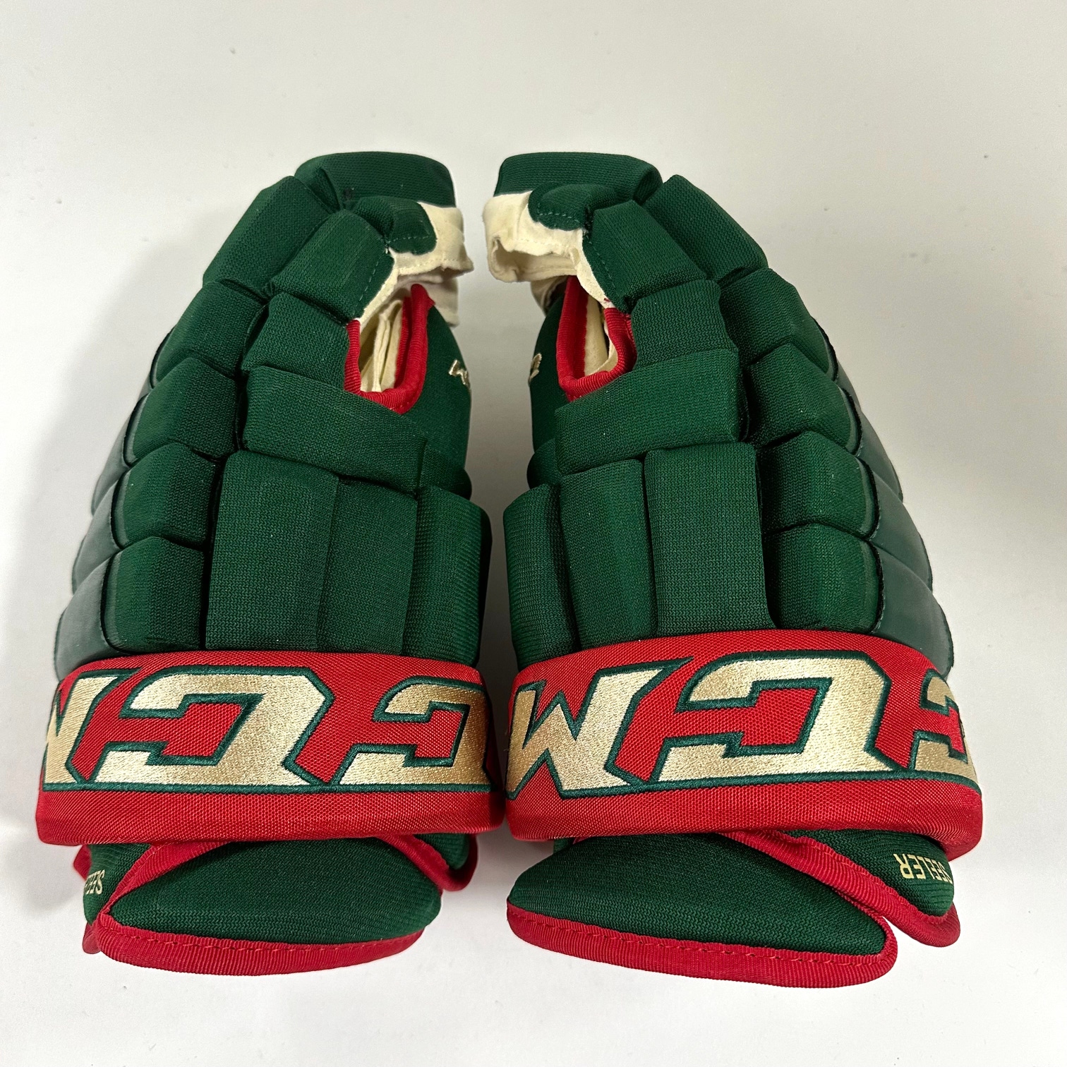Brand New CCM HG97 Gloves Nick Seeler Minnesota Wild 15"