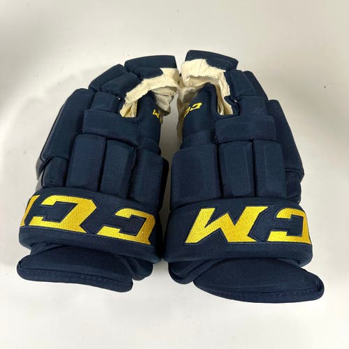 Brand New Navy CCM HG97 Gloves St. Louis Blues 15"