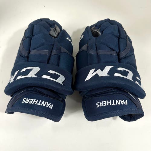 Brand New Navy Blue CCM HG12 Gloves Florida Panthers 13"