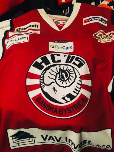 Holiday special! Game worn Slovak professional hockey jersey
