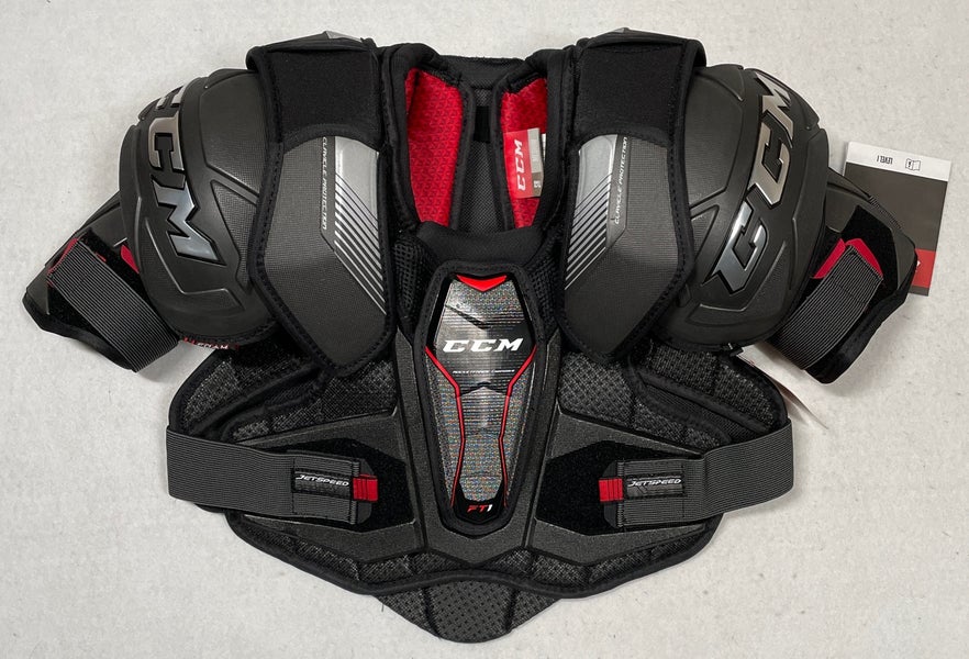 NEW CCM JetSpeed Pro FT1 Shoulder Pads, Pro Stock, Sr Large