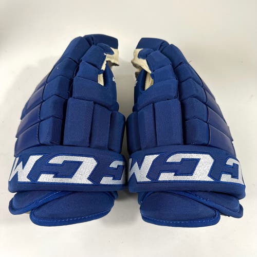 Brand New Blue CCM HG97XP Gloves Utica Comets 15"
