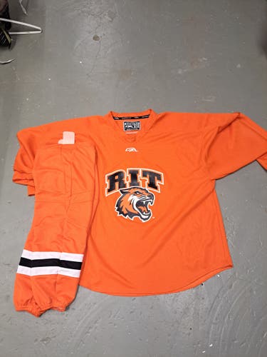 RIT practice jersey with socks.