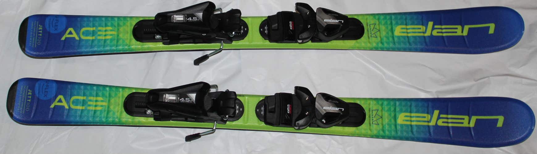 NEW 2024 ELAN 100cm Kids skis JETT ACE Uflex ! with EL 4.5 Elan Jett size adjustable bindings
