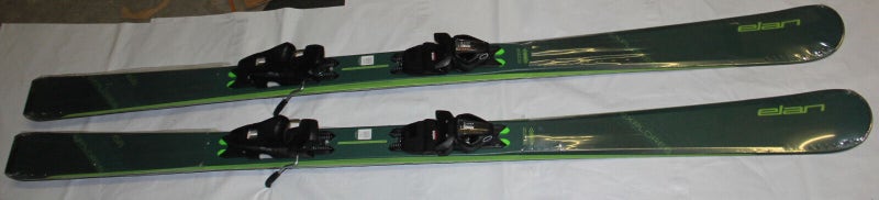 NEW  Elan Explore 6 Skis men's  with EL 9GW Bindings size adjustable green NEW 160cm set