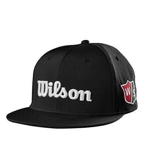 Wilson Staff Tour Flat Brim Golf Cap (Adjustable) Hat NEW