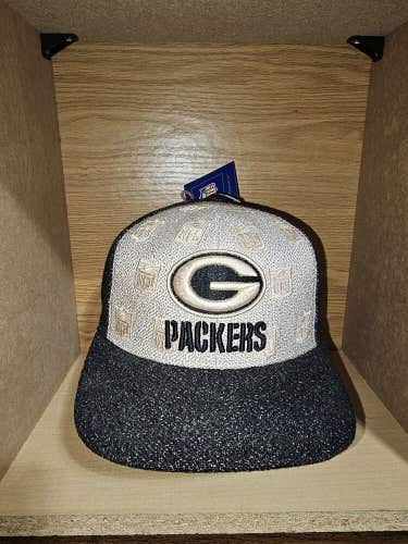 NEW Vintage 2000s Y2k Green Bay Packers NFL Sports Fitted Reebok Cap Hat Size 7