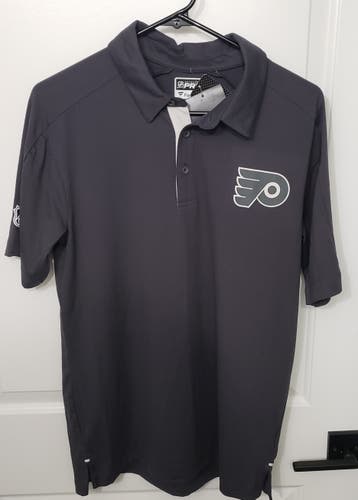 Philadelphia Flyers Fanatics Gray New Medium Men's Polo Shirt
