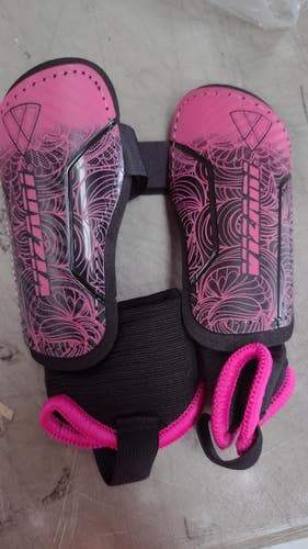 Vizari Cali Soccer Shinguard with Ankle Protection | Pink / Black Size - XS | LIQ-VZSG70173-XS