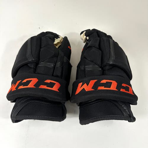 Brand New Black and Orange CCM HG12 Gloves Philadelphia Flyers 15"