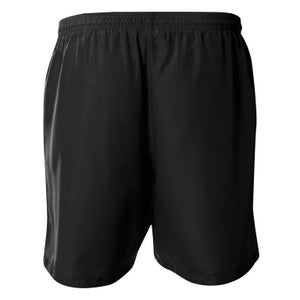 A4 Adult Mens Woven N5343 7" Size 2XLarge Black Soccer Shorts New