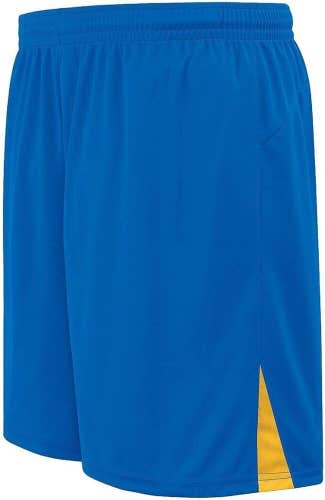 High 5 Youth Unisex Hawk 325411 Size Small Royal Blue Gold Yellow Soccer Shorts