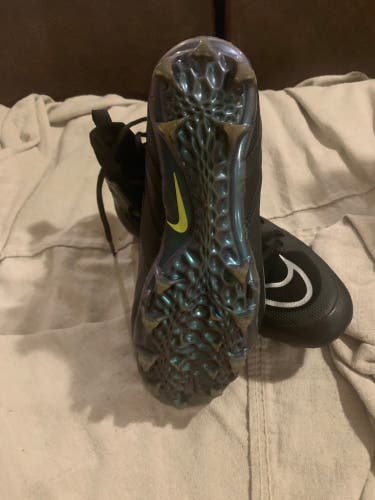 Black Men's Molded Cleats Mid Top Alpha Huarache 8 Elite