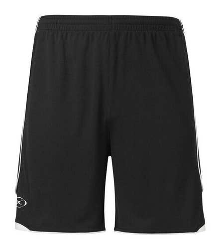 Xara Youth Womens 2037 Pacifica Size Small Black White Soccer Shorts NWT