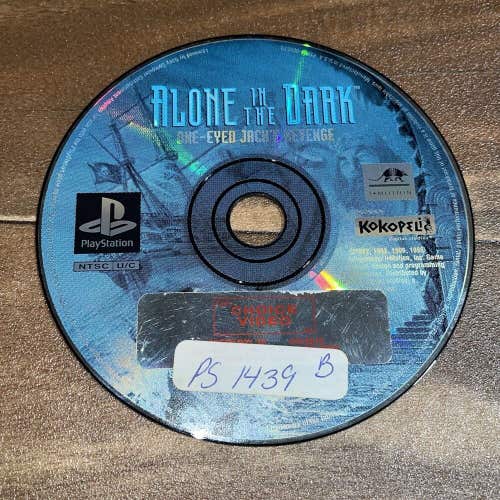 Alone in the Dark : One-Eyed Jack's Revenge - Playstation 1 PS1 - DISC ONLY