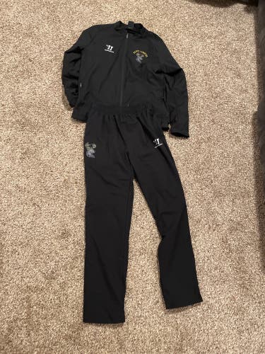 Echl Team Issue Hearlanders Black New Large Warrior Warm Up