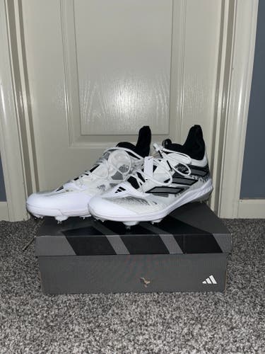 White Men's Adult New Size 14 (Women's 15) Metal Cleats