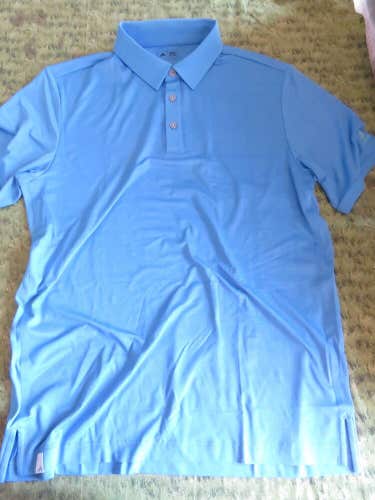 NEW * Adidas CLIMACOOL Golf Shirt Clima Cool - Blue - Size MEDIUM