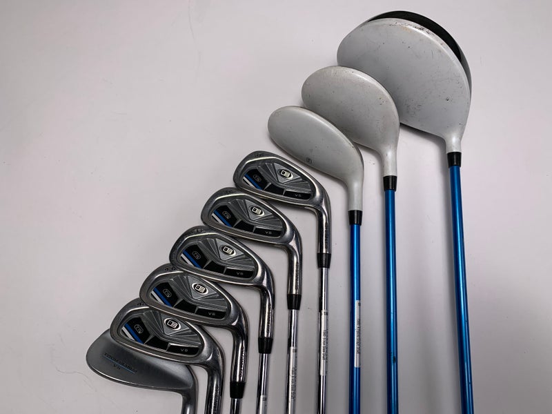 U.S. Kids Golf Tour Series V5 Club Set Driver , 3W 4H 5-PW+SW 60 Junior No 8i RH