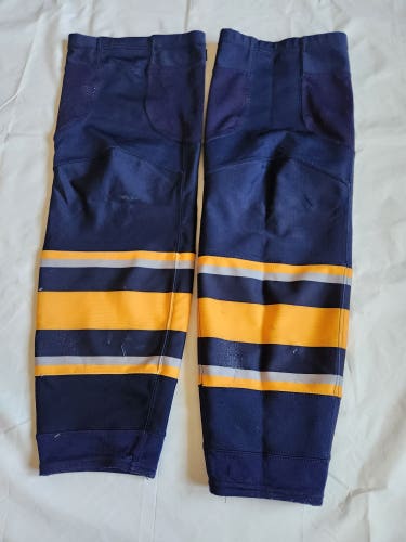 Pro Stock Adidas Buffalo Sabres Hockey Socks Size Large Blue