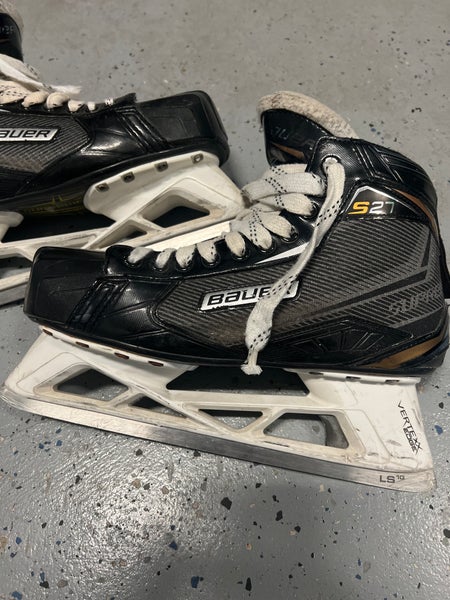 Used Bauer Regular Width Size 10 Supreme S27 Hockey Goalie Skates