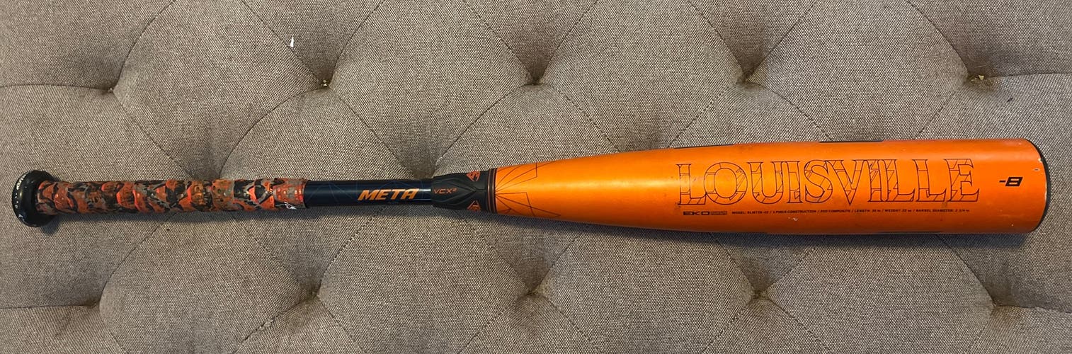 Used USSSA Certified 2022 Louisville Slugger Composite Meta Bat (-8) 22 oz 30"