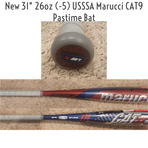 New USSSA 2022 Marucci CAT 9 Pastime Bat (-5) 26 oz 31"