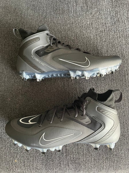 Nike Alpha Huarache 8 Elite Black/White Lacrosse Cleats Size 13