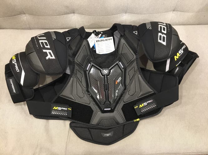 New! Bauer Supreme M5 Pro Shoulder Pads Senior XL