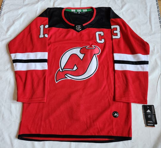 Nico Hischier New Jersey Devils Jersey Ice Hockey Men's Adidas size 52