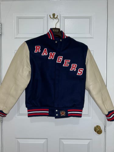 Rangers leather bomber jacket