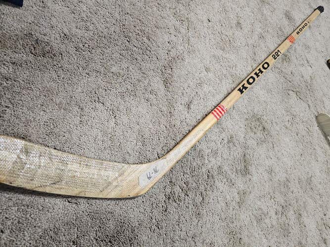 RON STACKHOUSE 78'79 Team Signed Pittsburgh Penguins Game Used Hockey Stick COA