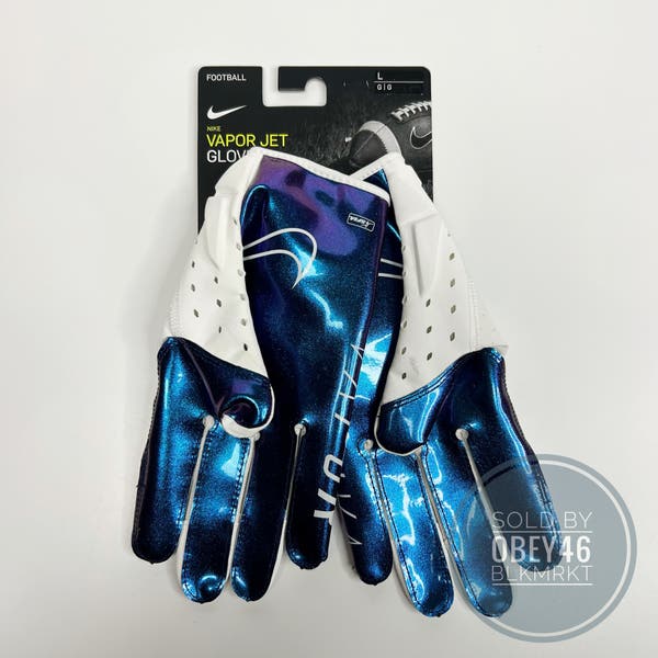 グローブ NIKE VAPOR JET 6.0 GLOVE NFL NAVY M Nike Vapor Jet 6.0 Football Gloves Blue Men's Size XL CZ4127