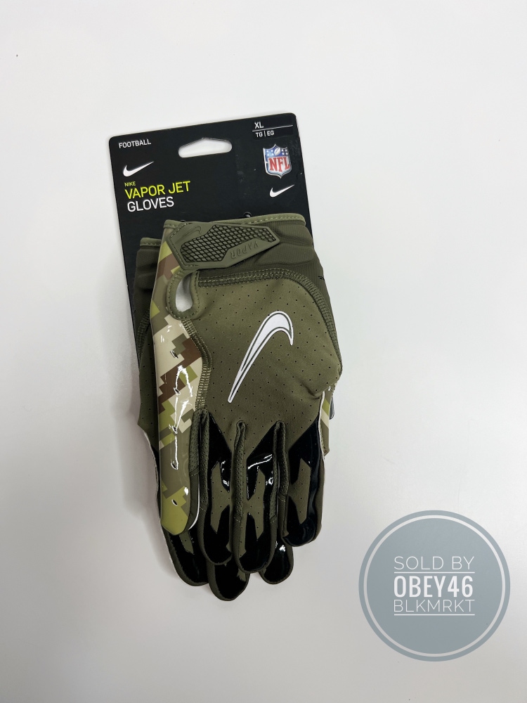 Nike Vapor Jet 6.0 Football Gloves Salute to Service Digital Camo XL