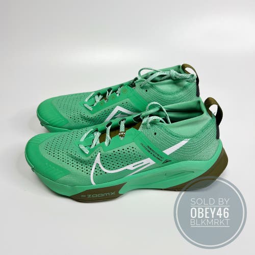 Nike Men's ZoomX Zegama Trail Green Hiking Running Shoes
