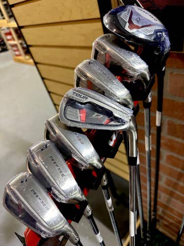Wilson Golf Deep Red Tour Hybrid Iron Set 5h 6-PW+SW Mens RIGHT HAND steel New!