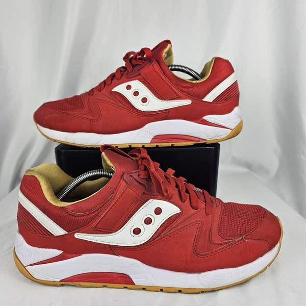 Size 11 - Mens Saucony Grid 9000 Red White Gum Athletic  display picture 1