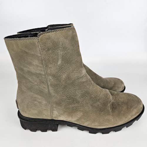 Sorel Phoenix Zip Womens Size: 12 Boots Winter Waterproof Gray Suede NL3157-052