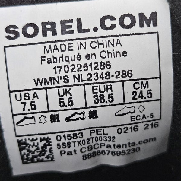 NEW Sorel Womens 7.5 Elk Tan Leather Slimpack II Lace Up Waterproof Boots