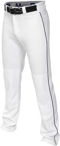 NWT Easton MAKO 2 Youth Piped Baseball Pants White Navy Size Small