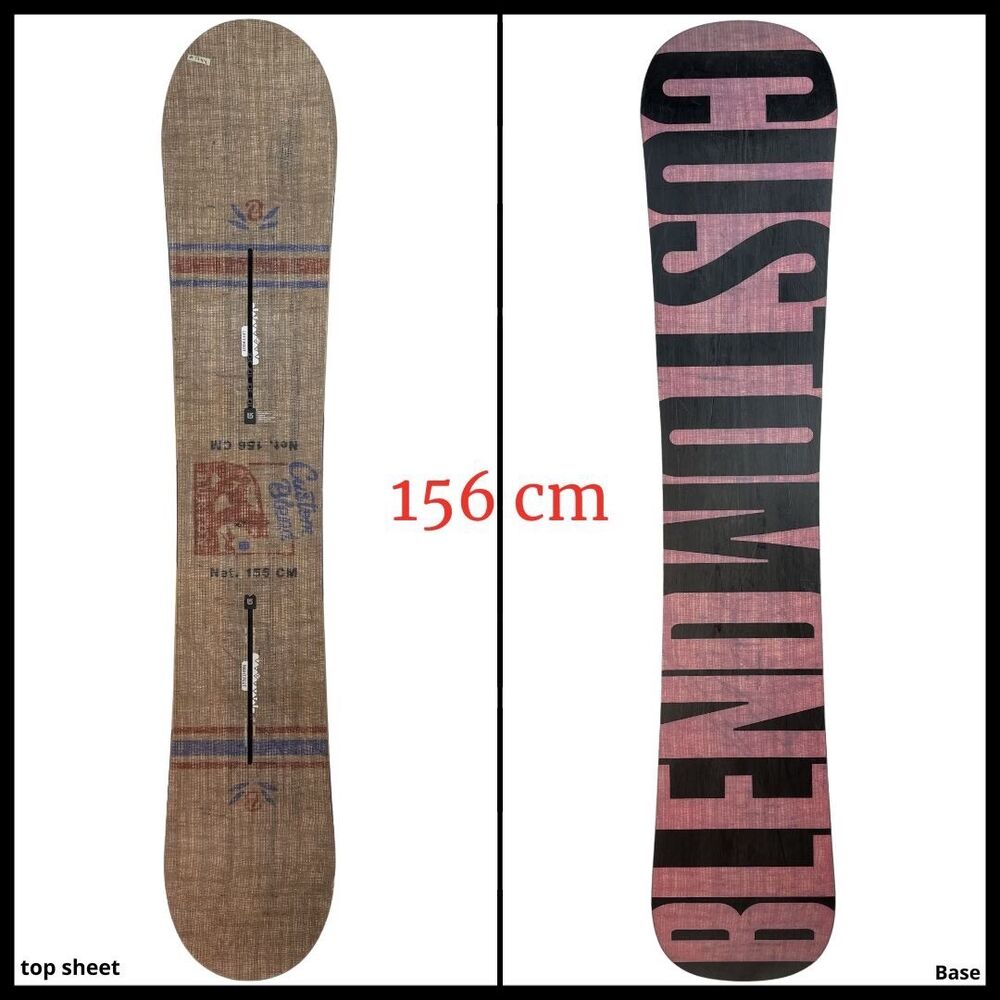 1344 Burton Custom Twin Camber Mens Snowboard Size 156 cm