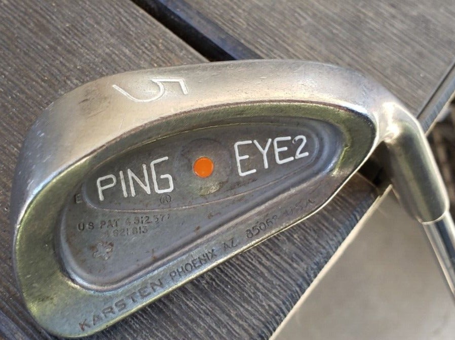 Lot De 6 Fers Ping Eye / Eye 2 - Droitier - #5,6,7,9 (Orange) Et #3,PW (Noir) - Occasion