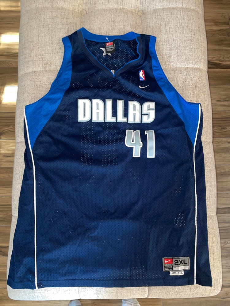 Dirk Nowitzki #41 Dallas Mavericks Nike Swingman Jersey Men’s Size 2XL