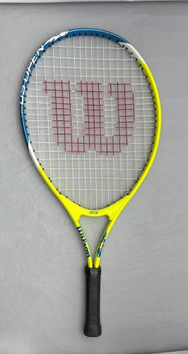Wilson US Open 23 Junior Tennis Racquet 3 5/8” Grip Youth Racket Blue And Yellow