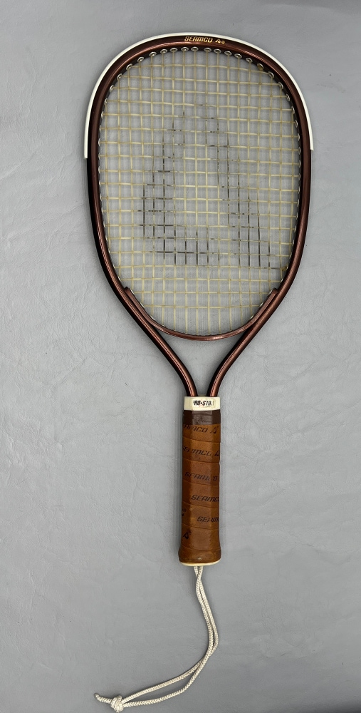 Seamco ProStar Vintage Racquetball Racket leather handle