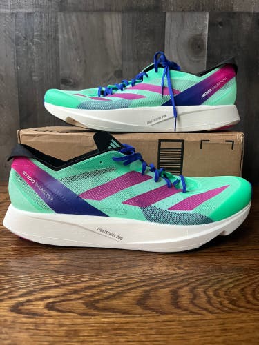 Adidas Adizero Takumi Sen 9 Running Shoes Men's Size 12.5 Pulse Mint NEW GV9094