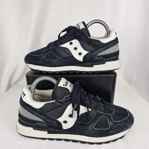 Saucony Shadow Original Womens Size 7.5 US Black & White Running Casual Shoes