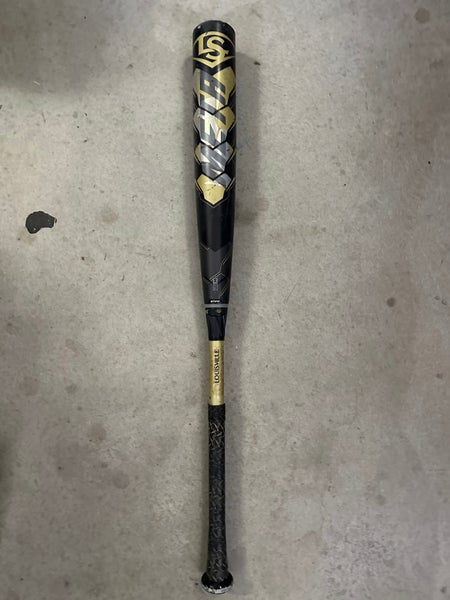 Used BBCOR Certified 2021 Louisville Slugger Composite Meta Bat (-3) 30 oz 33"
