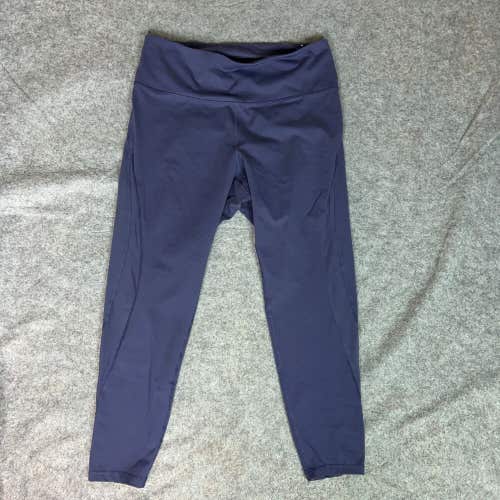 Old Navy Womens Pants Extra Large Purple Leggings Cropped High Rise Stretch